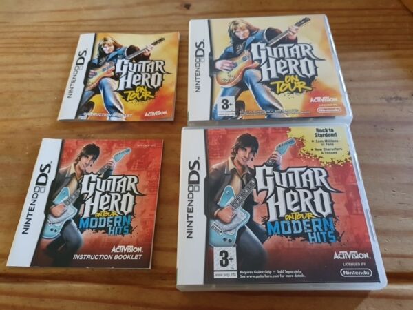 Guitar Hero on Tour &  Guitar Hero On Tour Modern Hits Nintendo DS  with Manuals