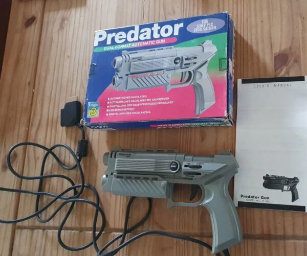 Logic 3 - Predator Lightgun Automatic Gun for PS1 Sega Saturn Playstation