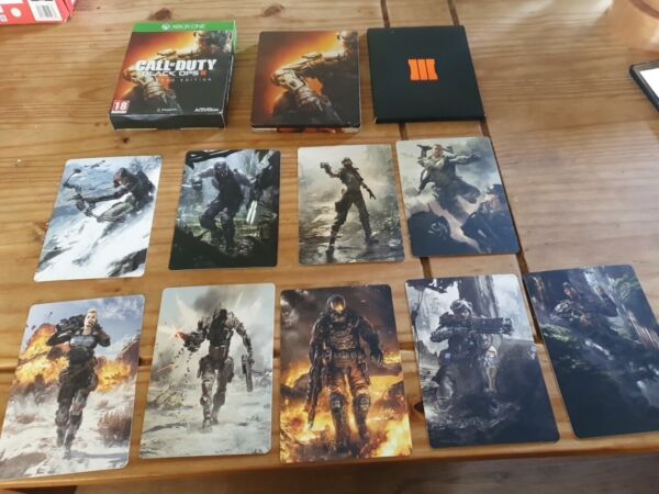 Call Of Duty Black Ops III  Hardened Edition Xbox One (Steelbook Art Cards )