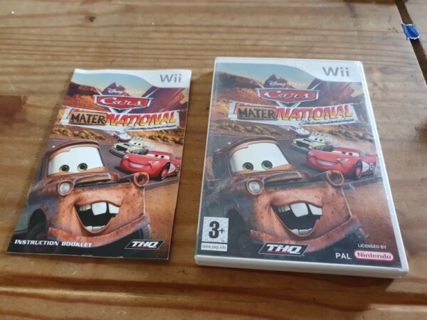 Cars Mater-National Championship Nintendo Wii Complete with Manual