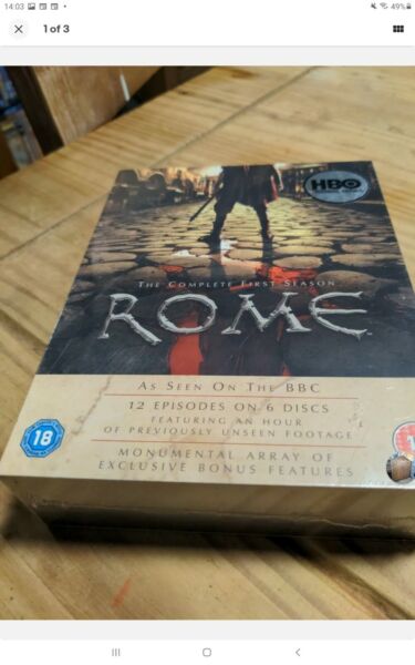 Rome: The Complete HBO Season 1 6 Disc Box Set DVD 2006 Region 2 New & Sealed