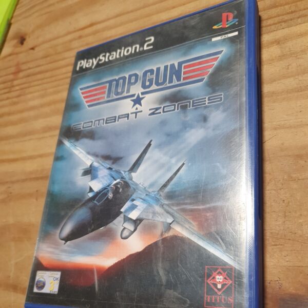 Top Gun  Combat Zones  SONY PLAYSTATION 2 PS2 GAME WITH MANUAL UK PAL