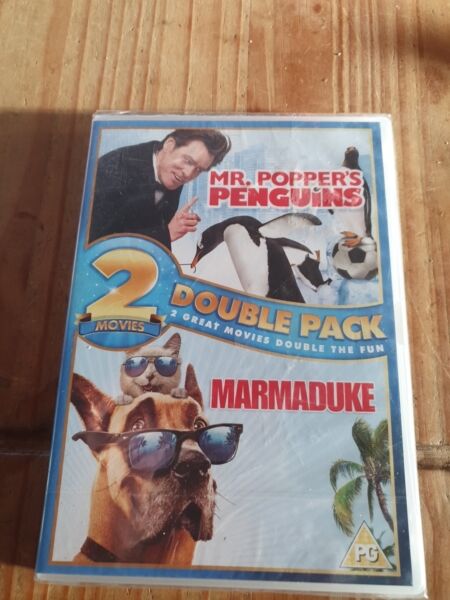 Mr. Popper's Penguins/ Marmaduke Region 2 Uk DVD Double Pack  2010 NEW SEALED