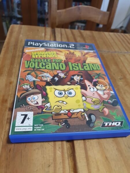 Spongebob & Friends Battle for Volcano Island Sony Playstation 2 PS2 No Manual