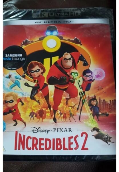 Disney Pixar THE INCREDIBLES 2 4K Ultra HD Blue-Ray DVD