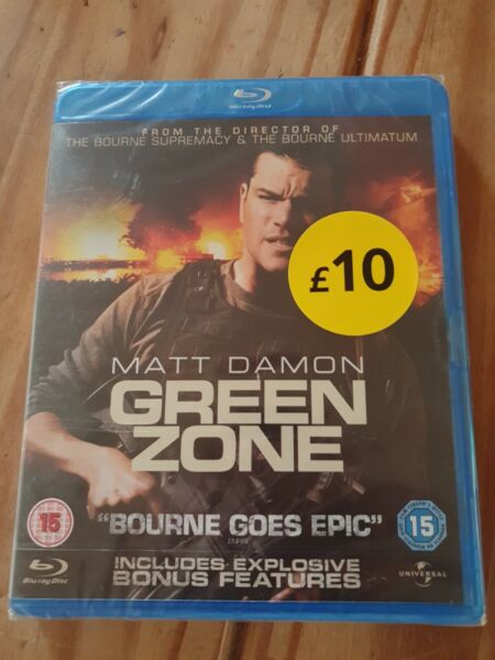 Green Zone Blu-ray, 2010 New Sealed