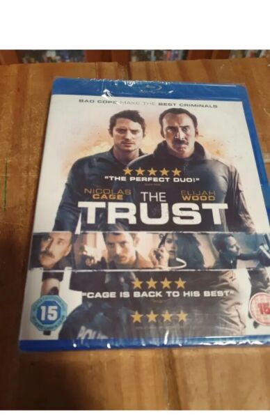 The Trust - 2016 Nicolas Cage/Elijah Wood thriller New/sealed  Blu-ray