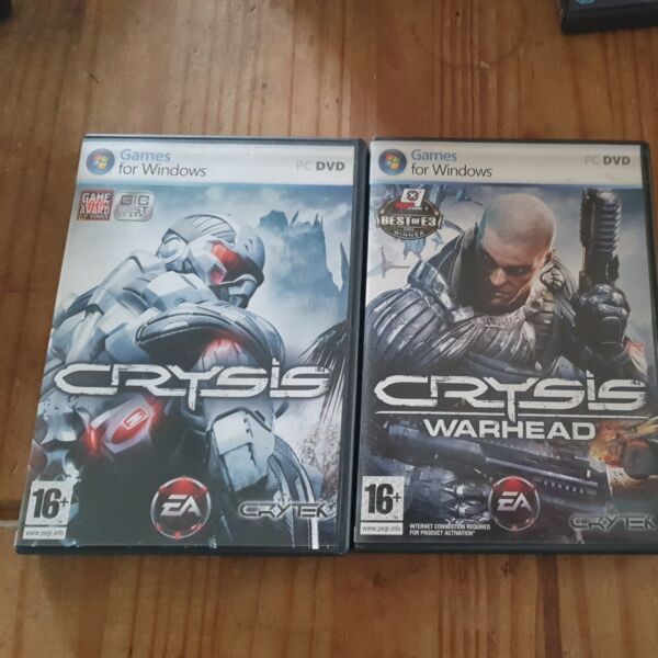 CRYSIS & CRYSIS WARDEAD  PC DVDs