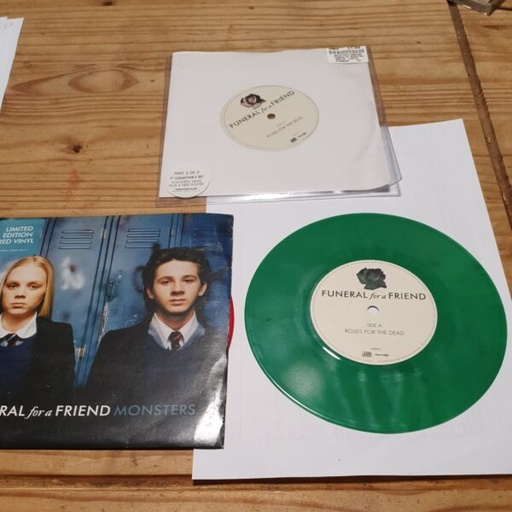 [326244924618] **Funeral For A Friend Monsters Red Vinyl/Roses for the Dead .Green/White Vinyl