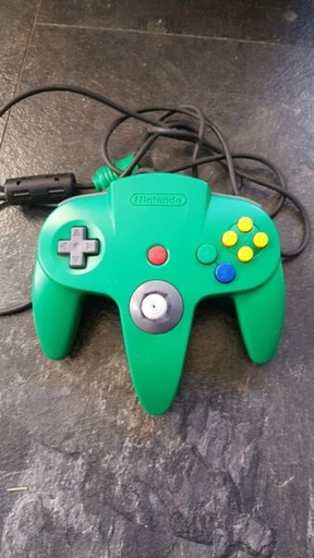 [326296570483] Genuine Official Nintendo 64 N64 Green Controller Tested Working