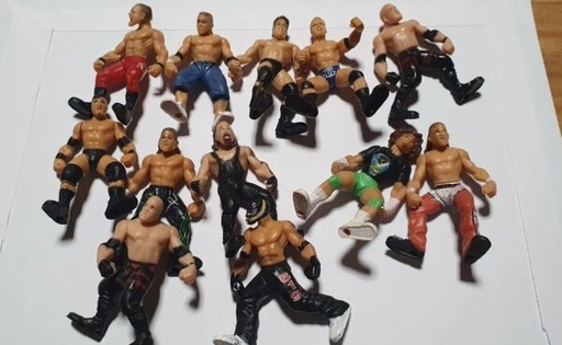 [326296570508] *JAKKS Micro Mini Aggression WWE Wrestling Figure 2" Lot of 12 Wrestlers  2006