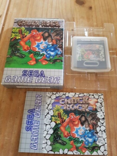 [326290894651] Sega Game Gear - Chuck Rock - Complete - Boxed With Manual and  Inserts