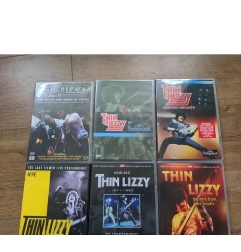 [326290061911] Thin Lizzie DVD Bundle x6 Budapest .Are you Ready.The Boys  Masters from Vaults