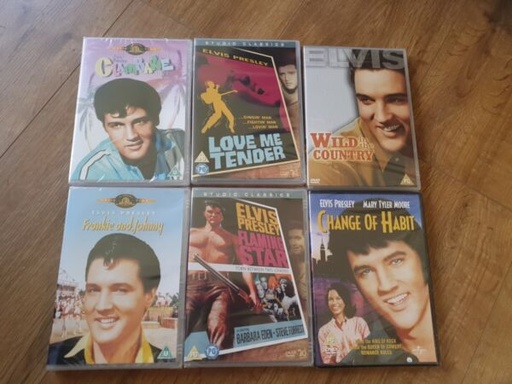 [326289855612] Elvis Presley  Region 2 DVD Bundle x 6 New Sealed .Clambake Flaming Star & More