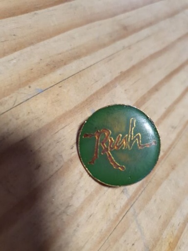 [326288385980] RUSH Vintage Rare Metal  Pin Badge Heavy Rock Metal British