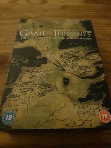 [326288386015] GAME OF THRONES COMPLETE SEASONS 1-3 DVD BOX SET