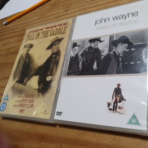 [326287750408] *John Wayne Riders of Destiny/Tall in the Saddle Region 2 DVD Bundle New Sealed